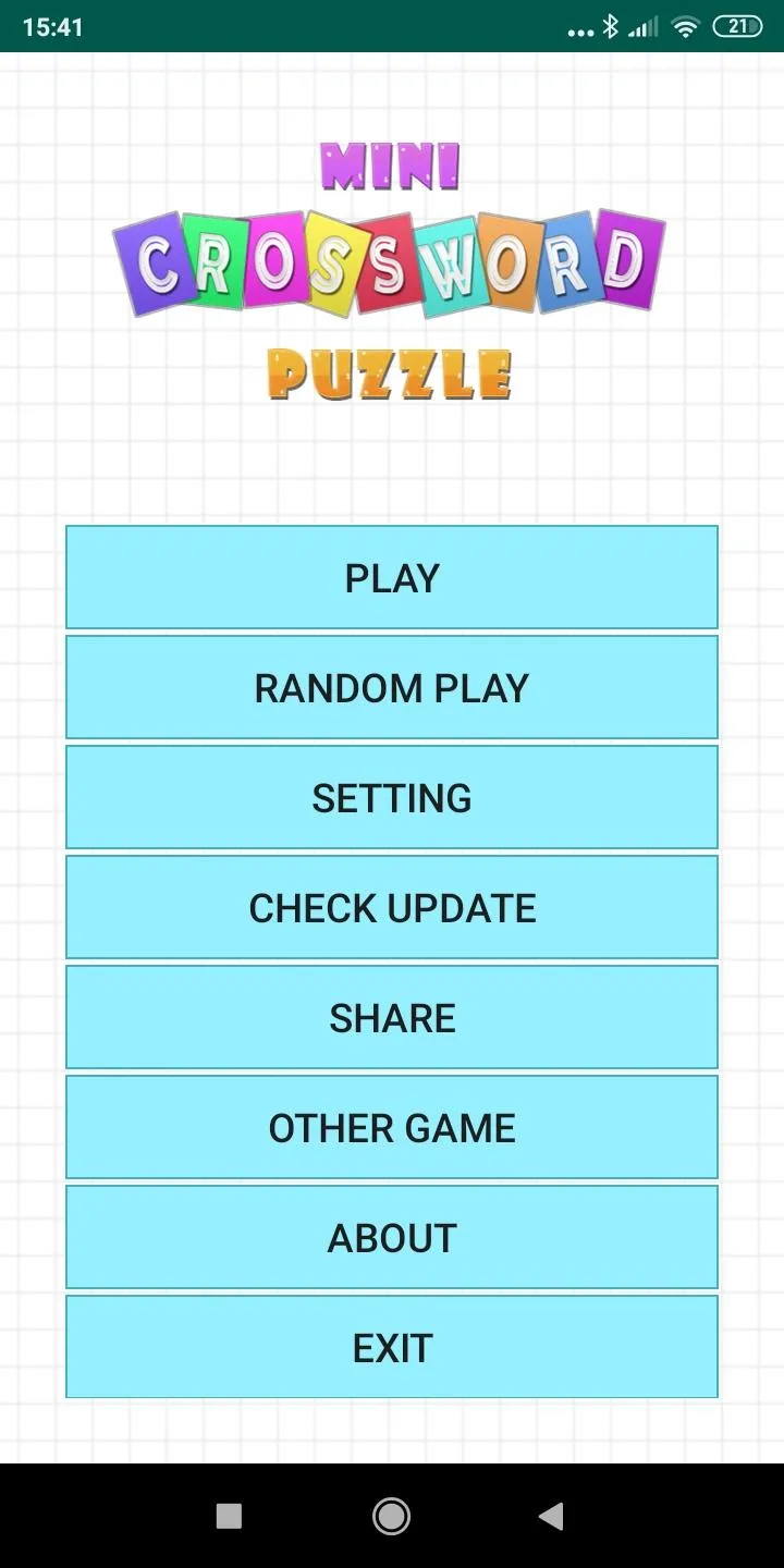 Mini Crossword Puzzle | Indus Appstore | Screenshot