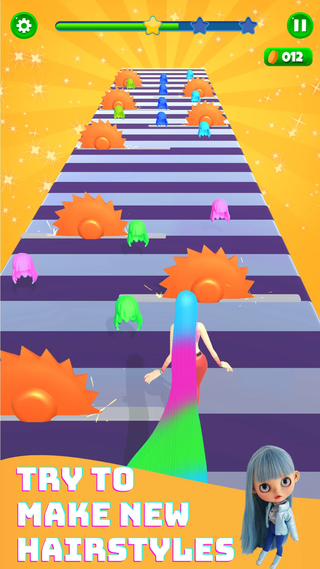 JoJo Dancing Hair Race 3D Game | Indus Appstore | Screenshot