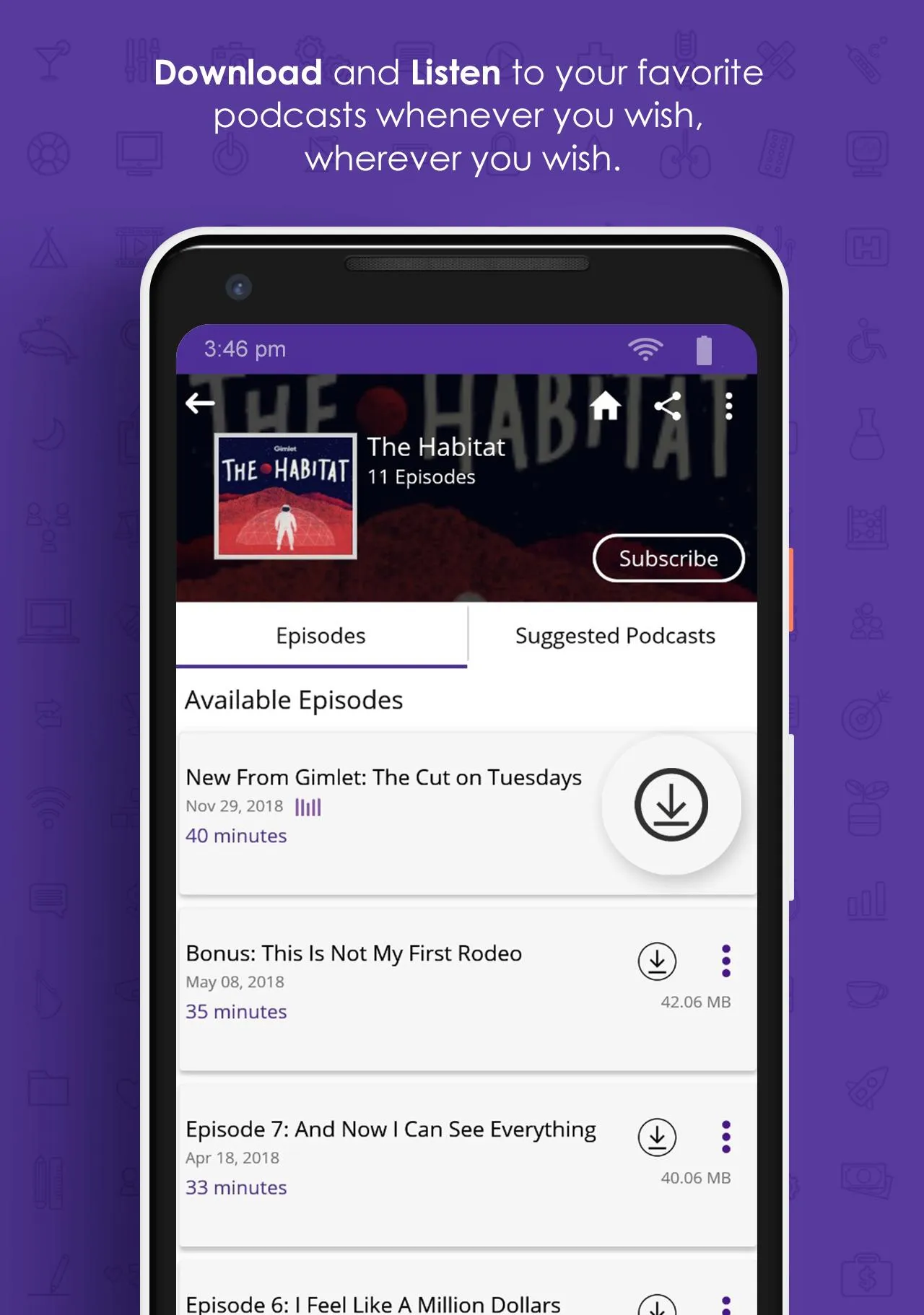 Audecibel: Podcasts Player | Indus Appstore | Screenshot