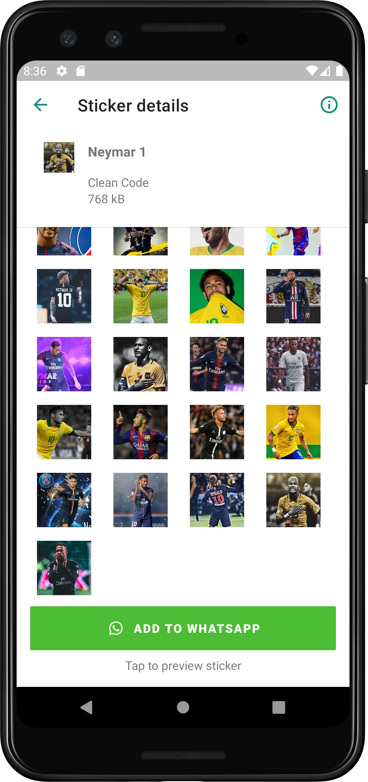 Stickers Neymar Jr | Indus Appstore | Screenshot