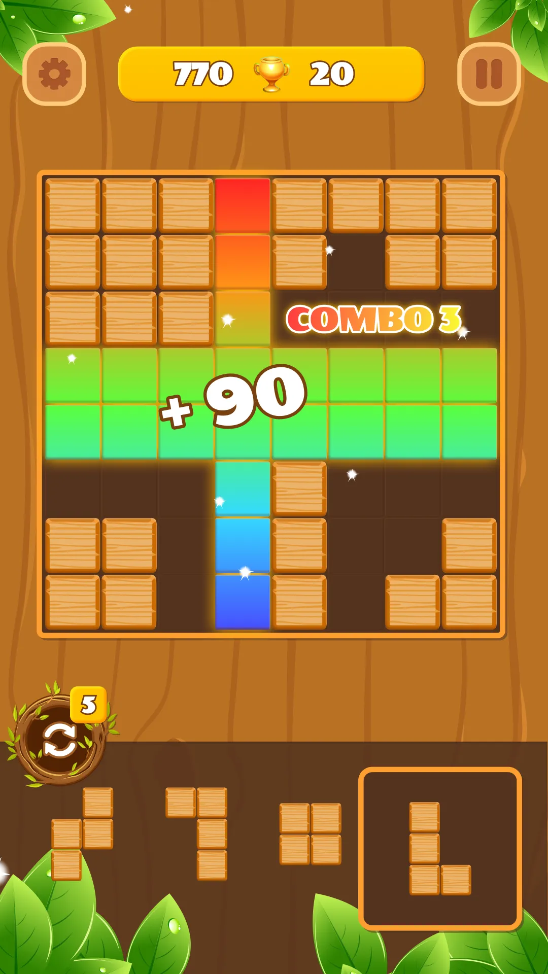 Woody Block Puzzle: Wood Game | Indus Appstore | Screenshot