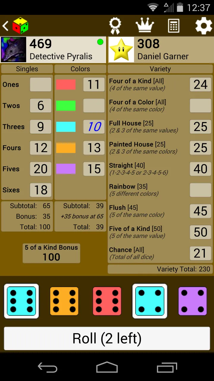 Painted Dice | Indus Appstore | Screenshot