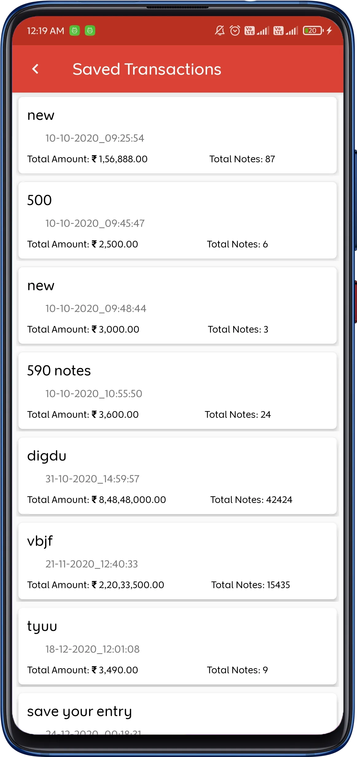 Money Counter | Indus Appstore | Screenshot