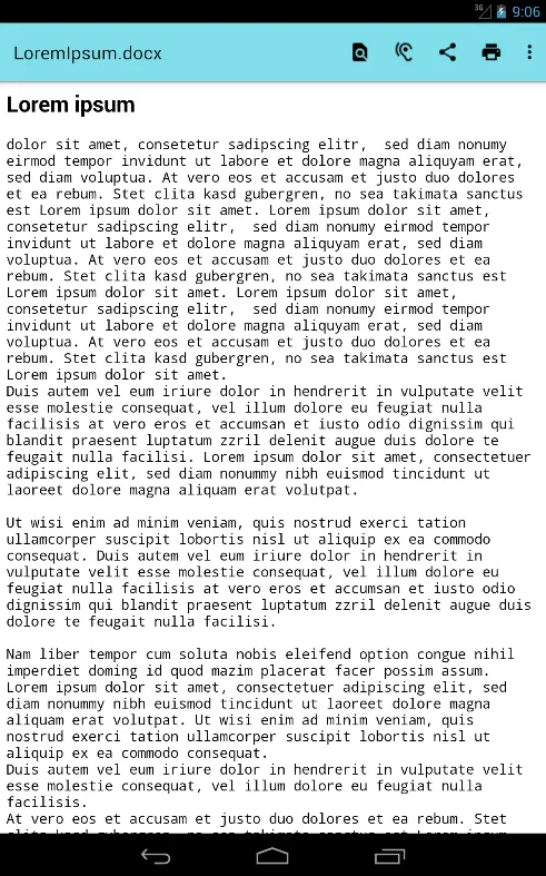 Office Documents Viewer | Indus Appstore | Screenshot