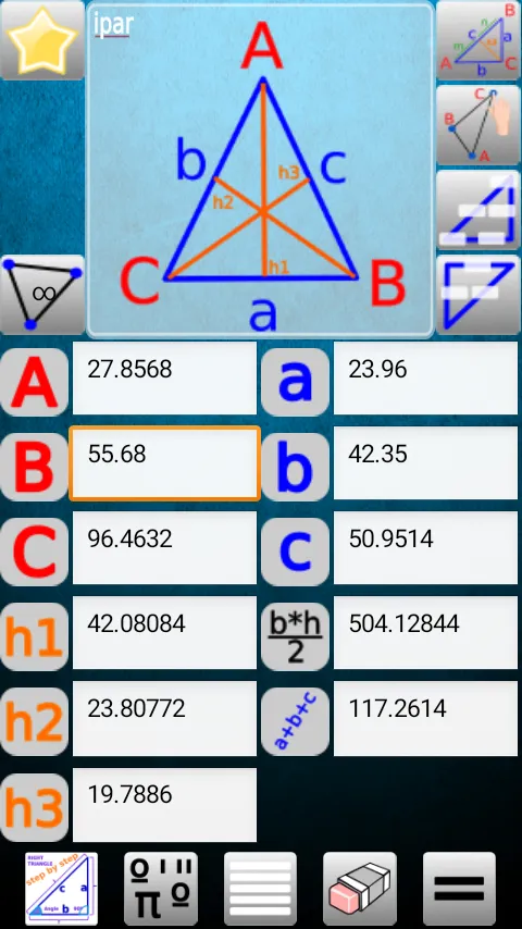 Triangle and Right Angle Calc | Indus Appstore | Screenshot