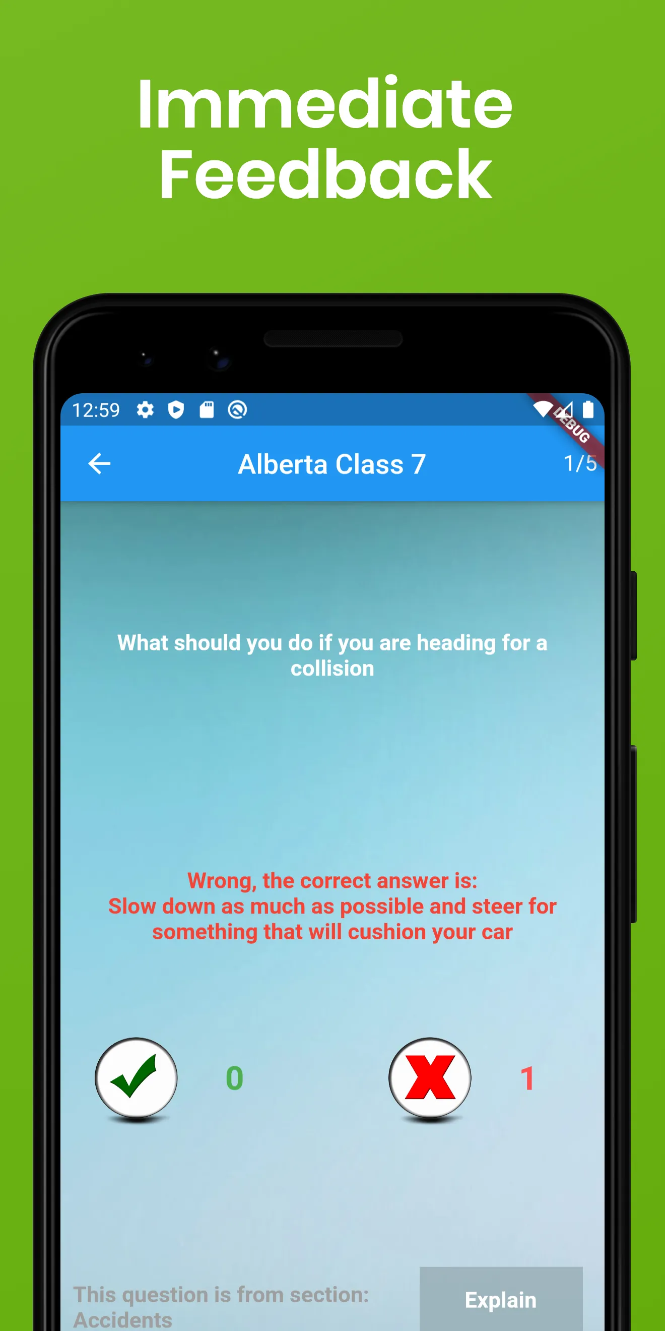 Alberta Driving Test 2023 Prep | Indus Appstore | Screenshot