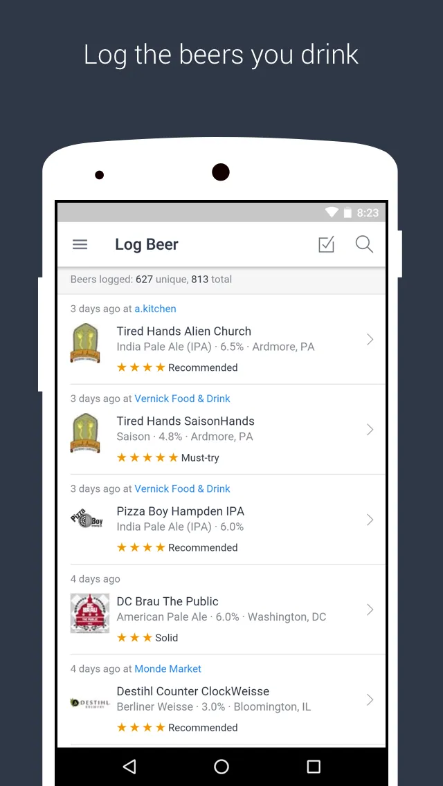 BeerMenus - Find Great Beer | Indus Appstore | Screenshot