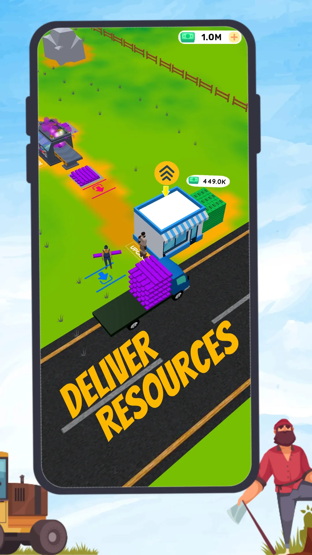 Lumber Tycoon Inc : Idle build | Indus Appstore | Screenshot