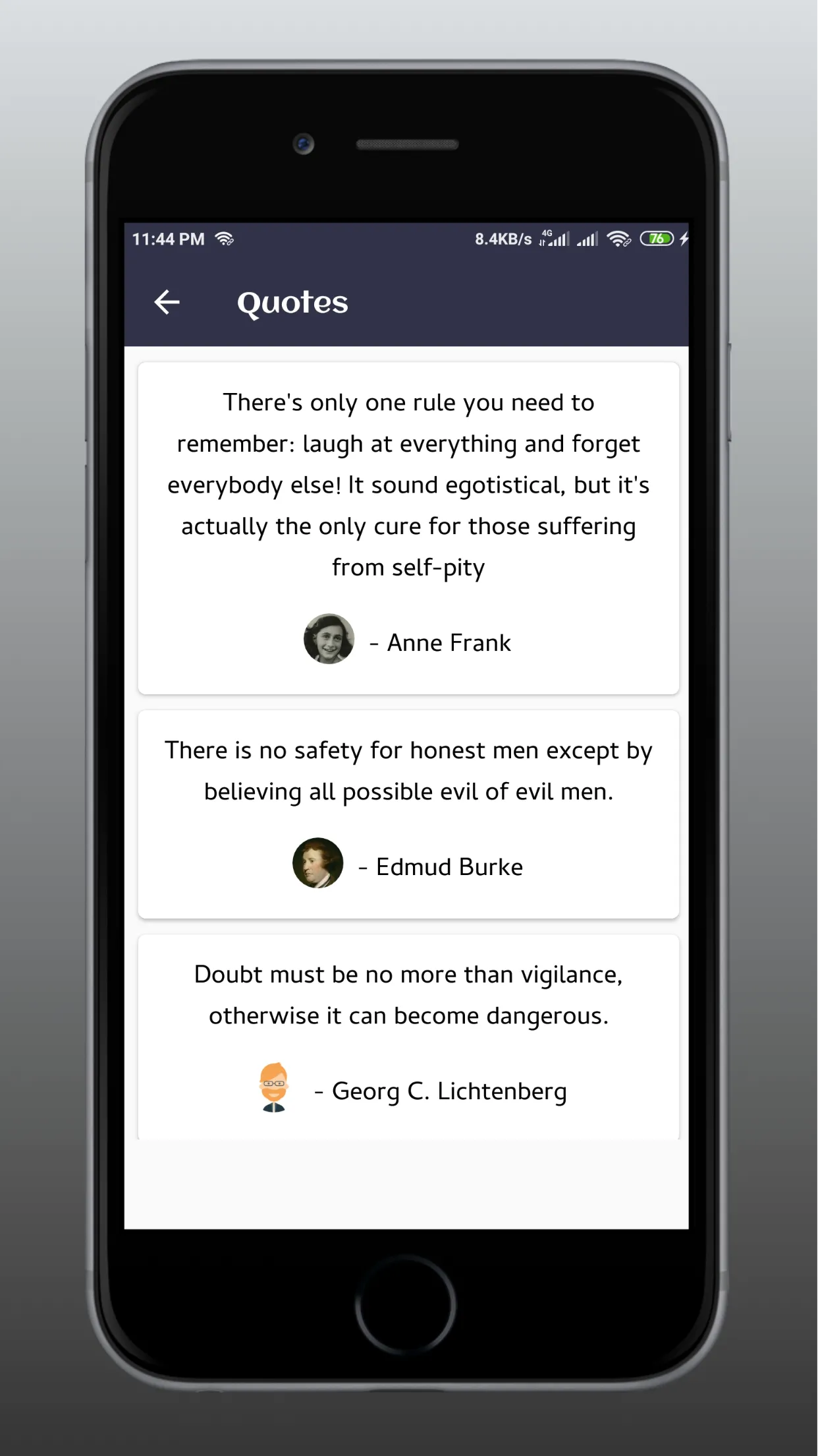 Offline Quotes By Famous Peopl | Indus Appstore | Screenshot