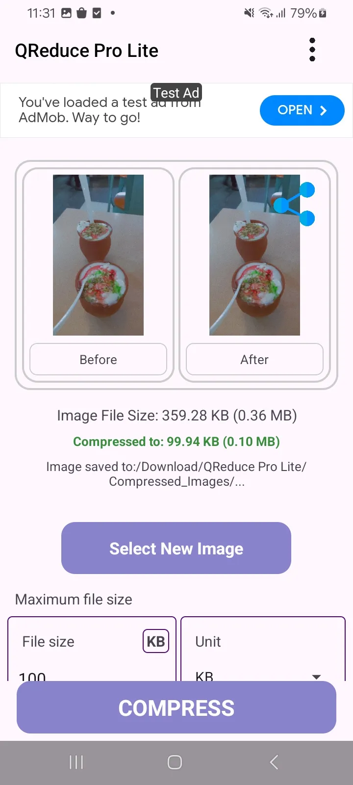 QReduce Pro Lite | Indus Appstore | Screenshot