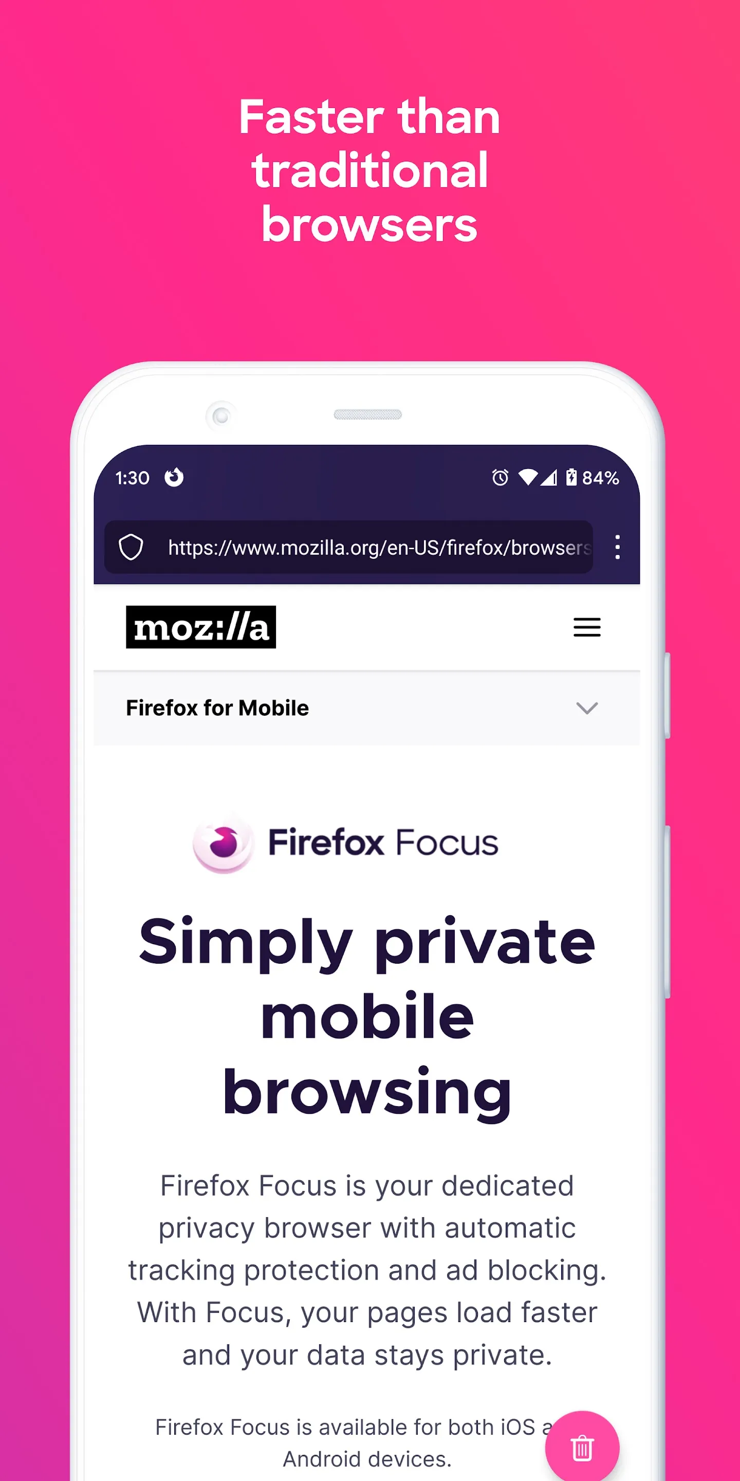 Firefox Focus: No Fuss Browser | Indus Appstore | Screenshot