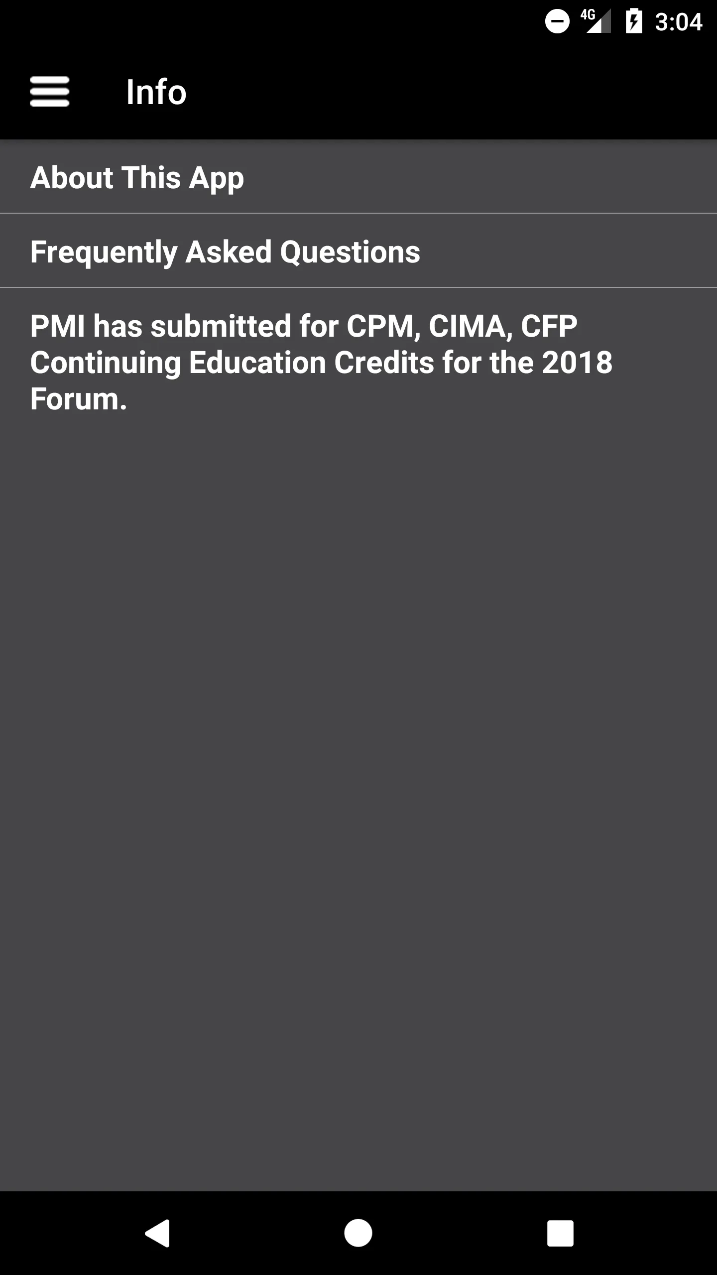 PMI Annual Forum | Indus Appstore | Screenshot