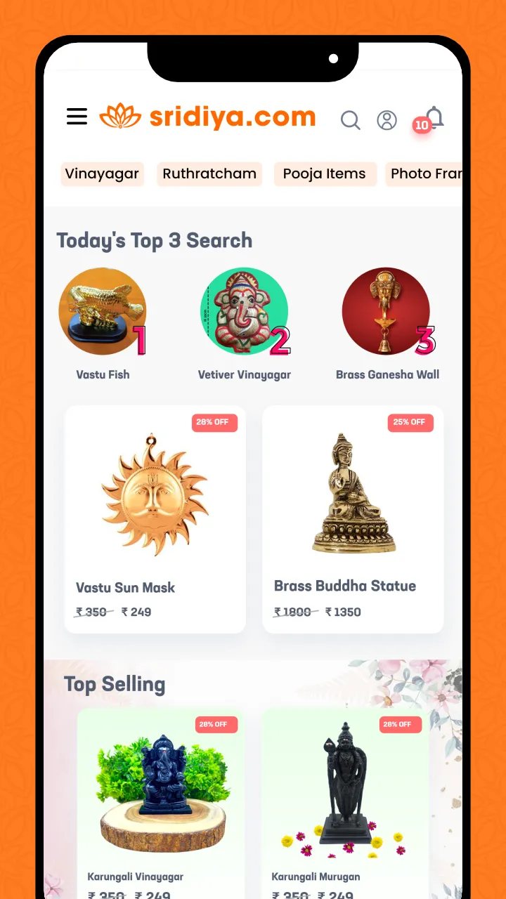 Sridiya Online Spiritual Store | Indus Appstore | Screenshot