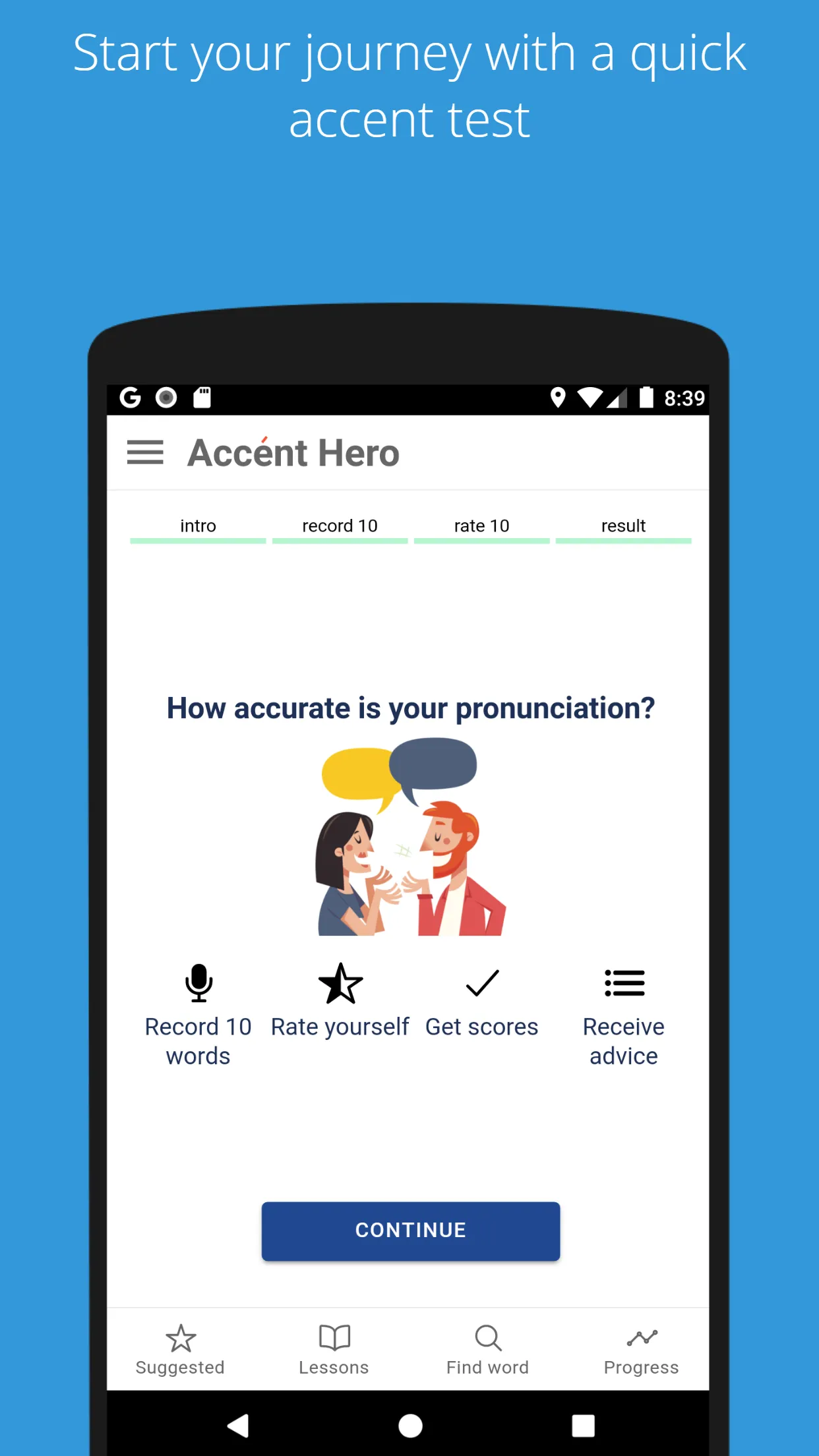 Accent Hero - Standard German | Indus Appstore | Screenshot