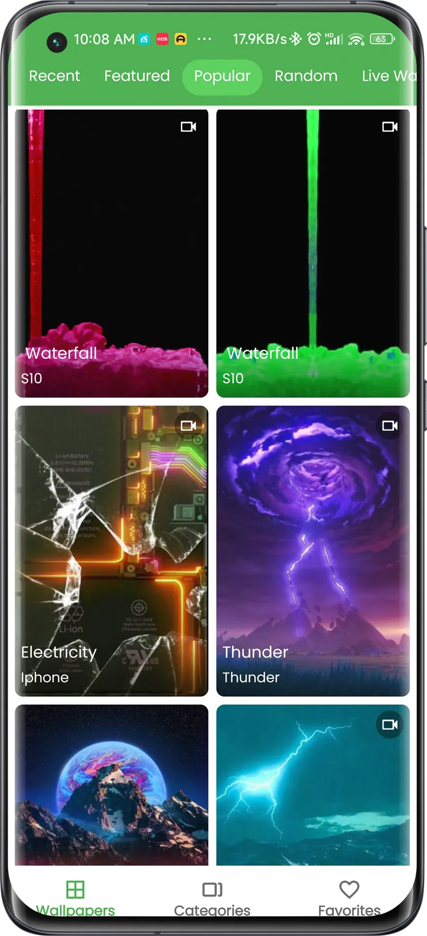 Amazing Water Live Wallpaper | Indus Appstore | Screenshot
