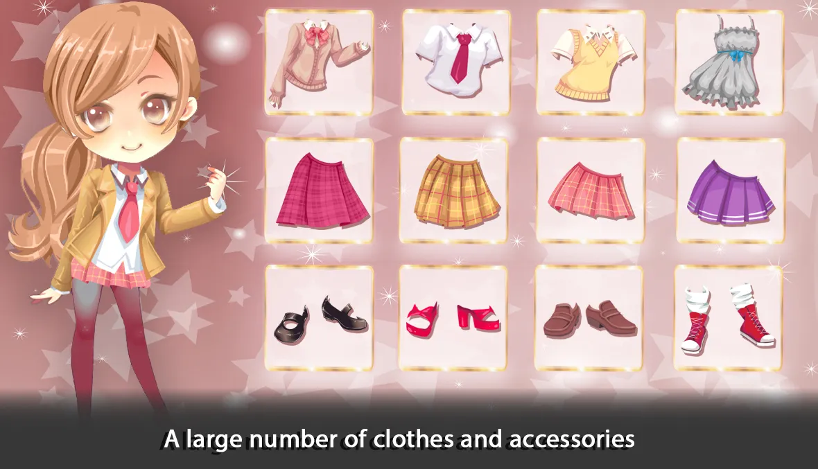 Chibi Anime Doll Girl Dress Up | Indus Appstore | Screenshot