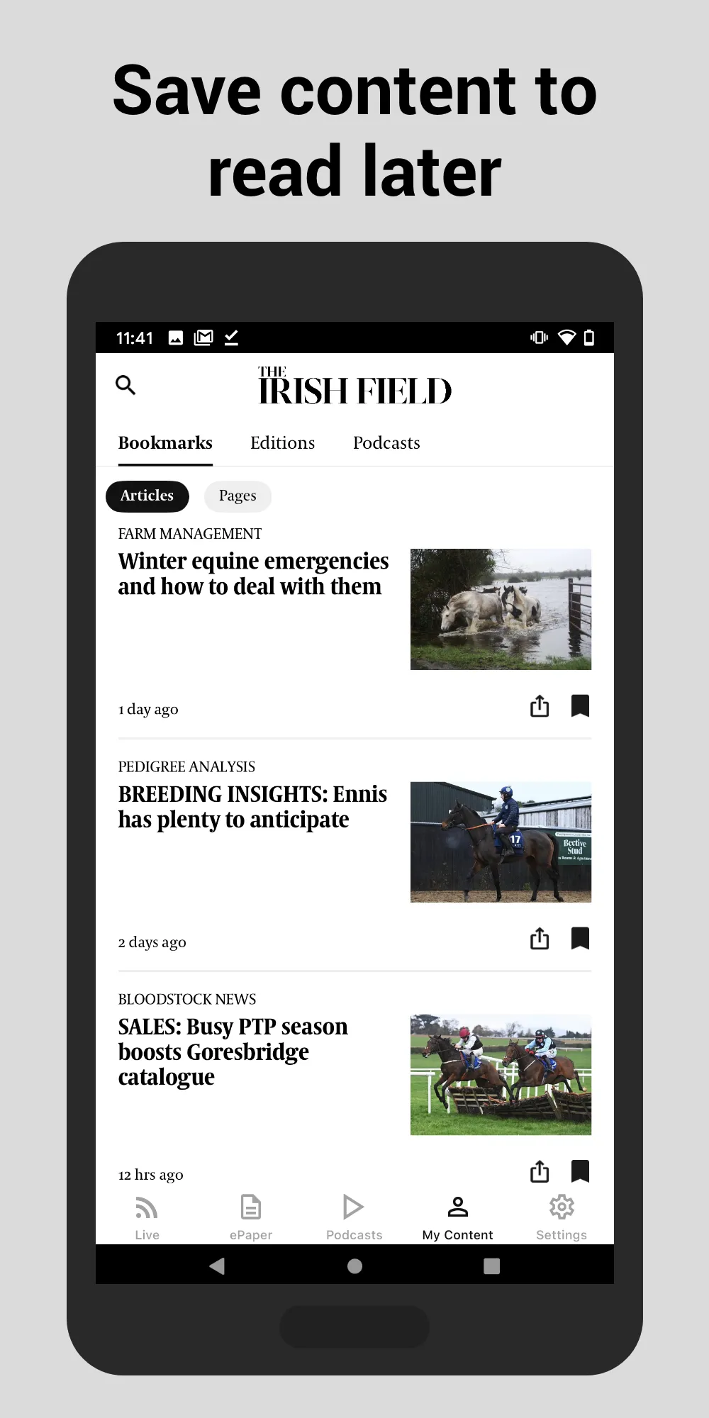 The Irish Field Live | Indus Appstore | Screenshot