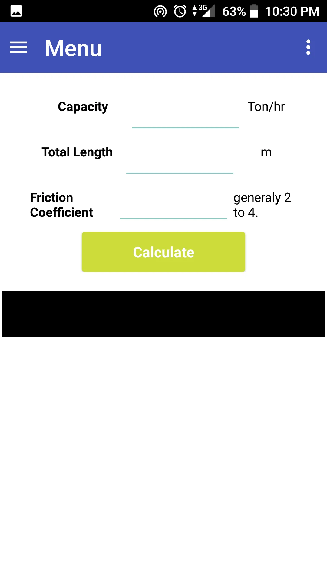 Screw Conveyor Calculator | Indus Appstore | Screenshot