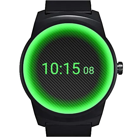 Carbon Neon Watch Face | Indus Appstore | Screenshot