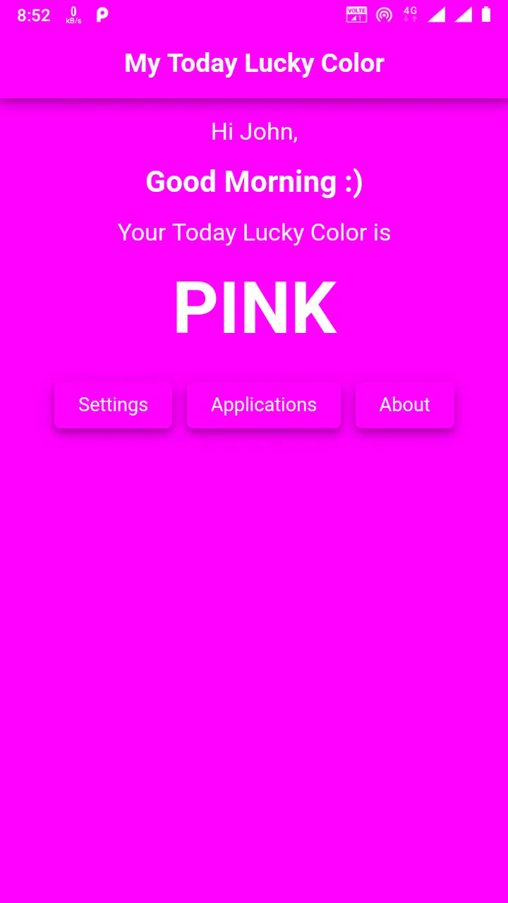 My Today Lucky Color | Indus Appstore | Screenshot