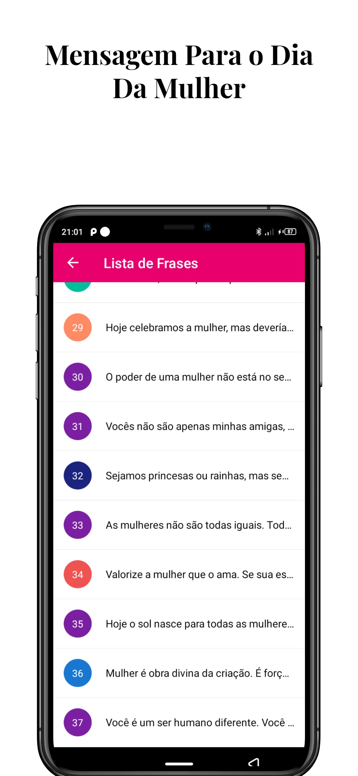 Mensagem Para o Dia Da Mulher | Indus Appstore | Screenshot