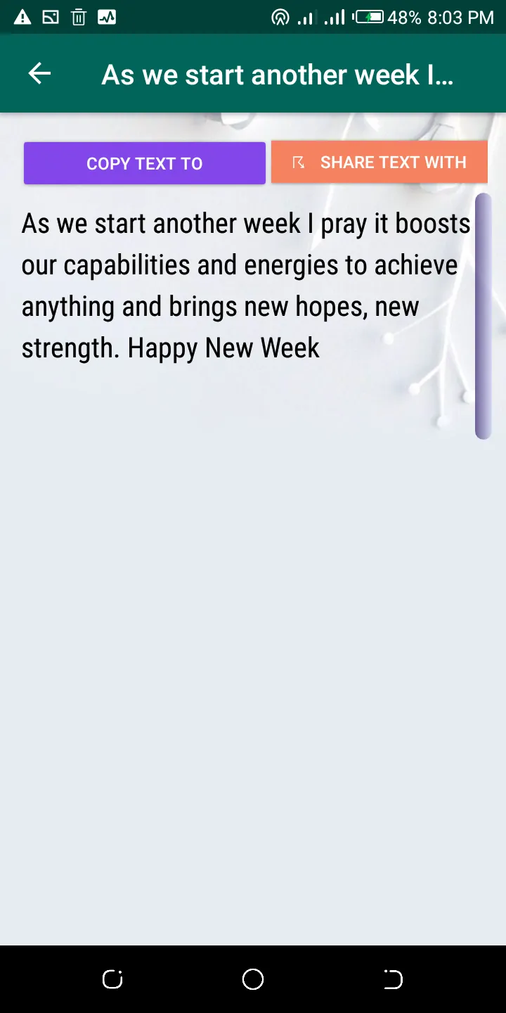 Weekly Prayer Wishes | Indus Appstore | Screenshot