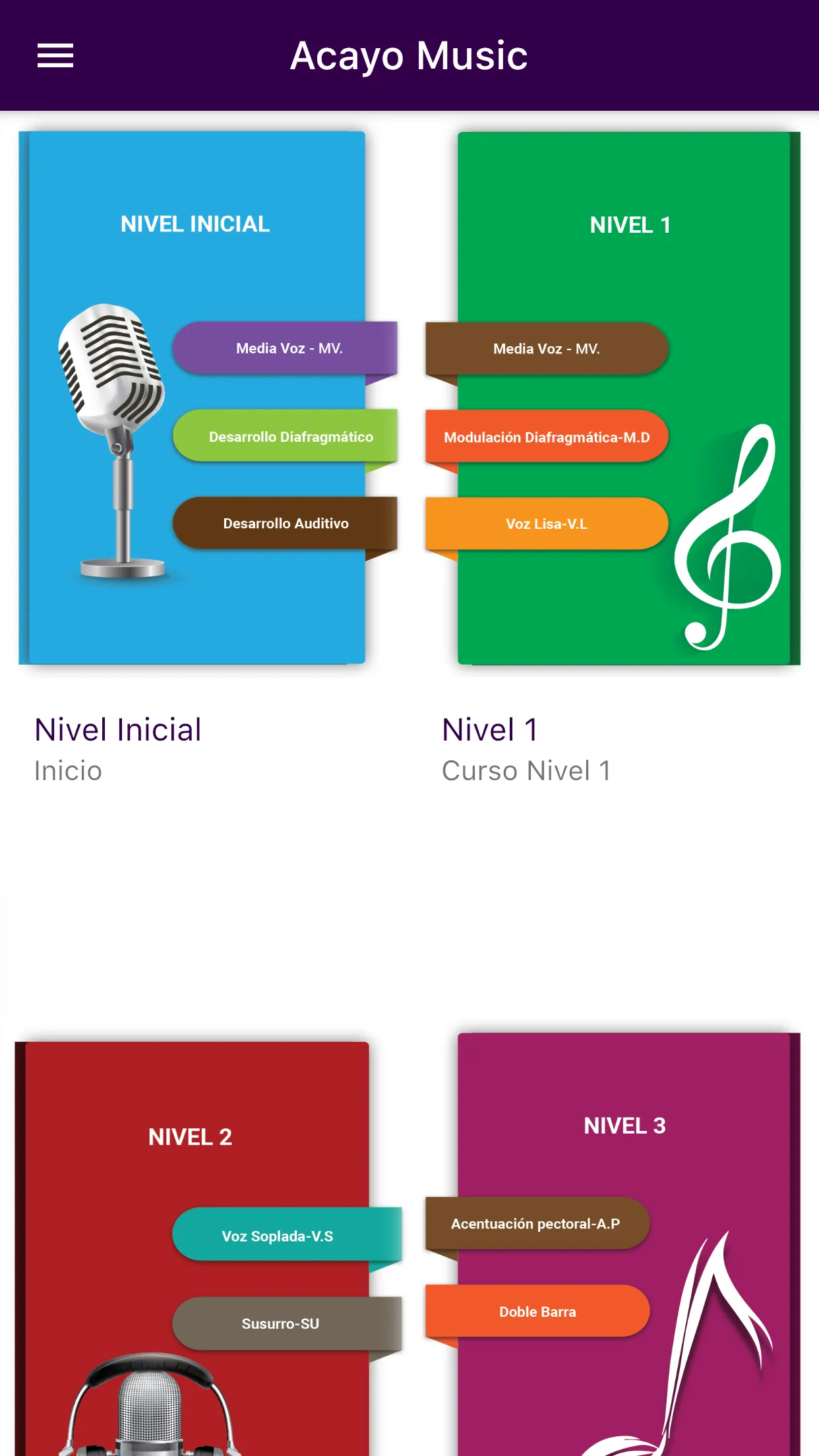 Clases de Canto by Acayo Music | Indus Appstore | Screenshot