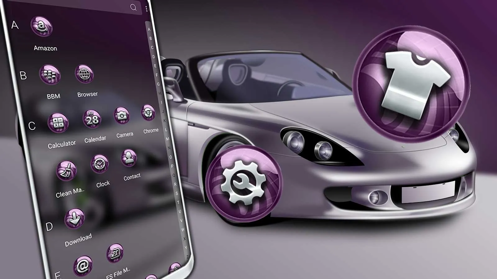 Luxury Car Launcher Theme | Indus Appstore | Screenshot