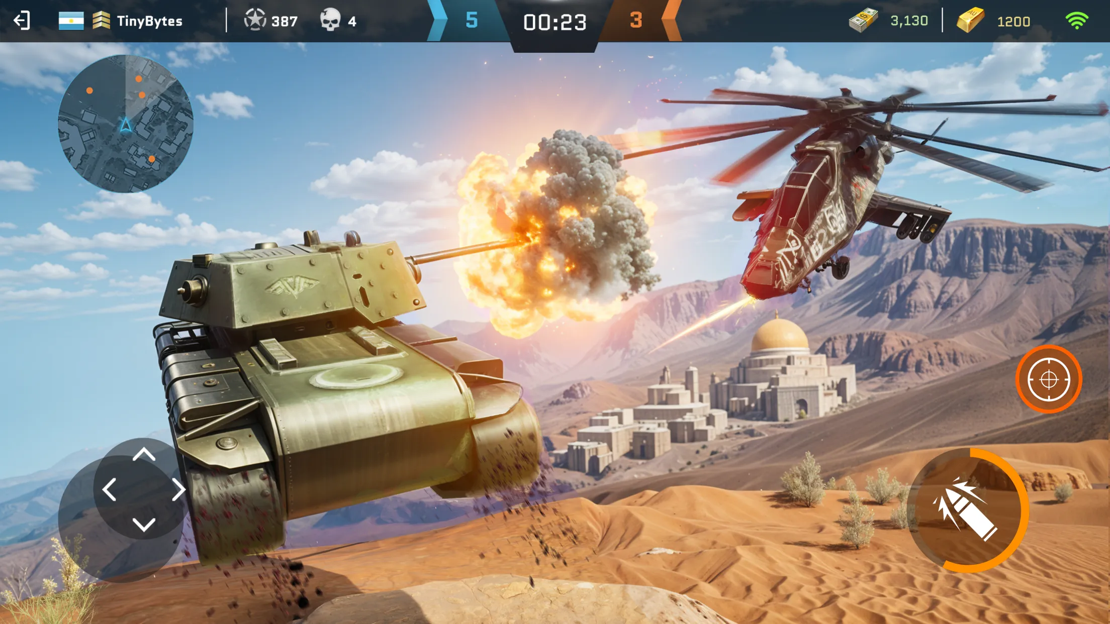 Massive Warfare: Tanks PvP War | Indus Appstore | Screenshot