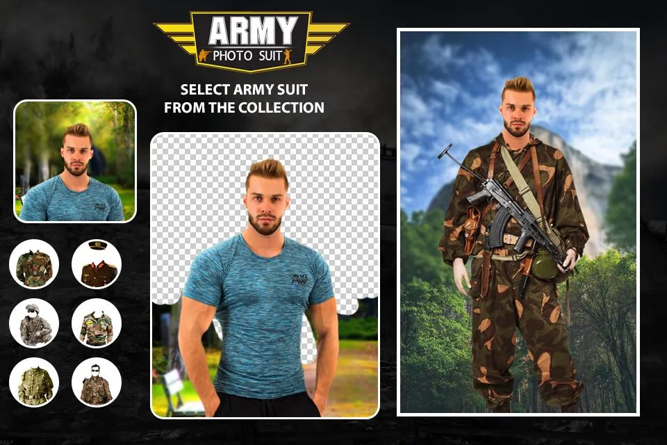 Army Photo Suit Editor | Indus Appstore | Screenshot