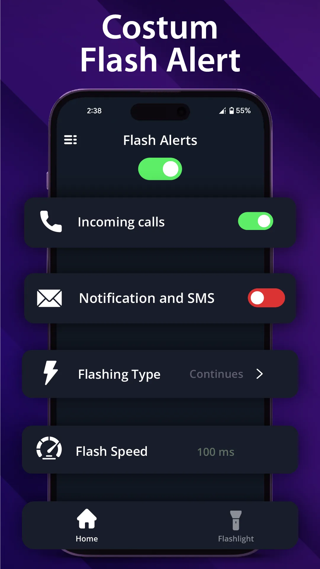 Flashlight Pro: Flash Alert | Indus Appstore | Screenshot