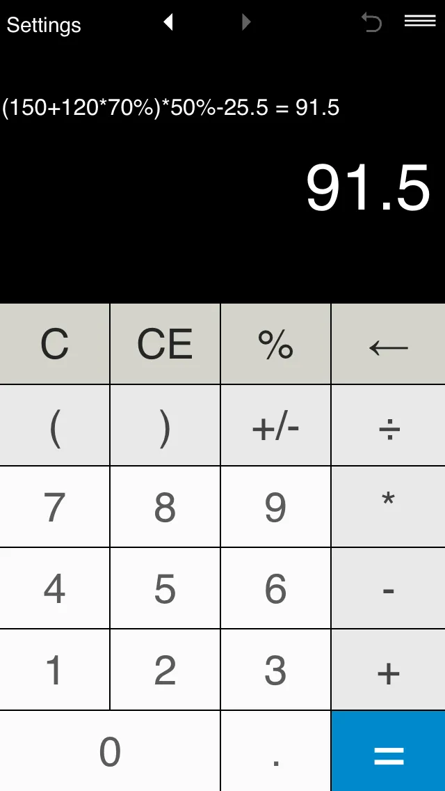 Calculator with parentheses | Indus Appstore | Screenshot