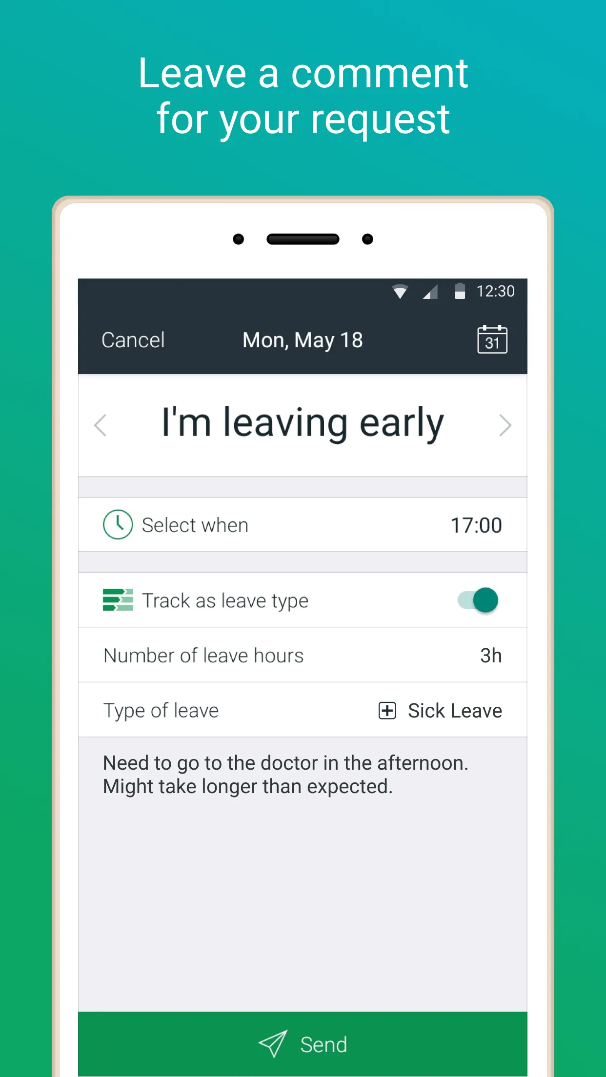 actiPLANS: absence notes | Indus Appstore | Screenshot