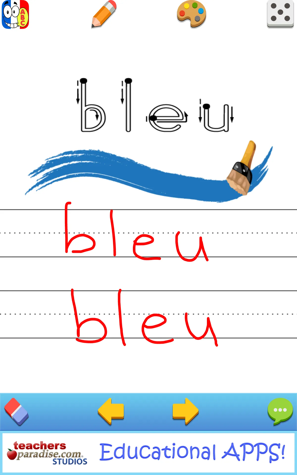 French for Kids Learn & Write | Indus Appstore | Screenshot