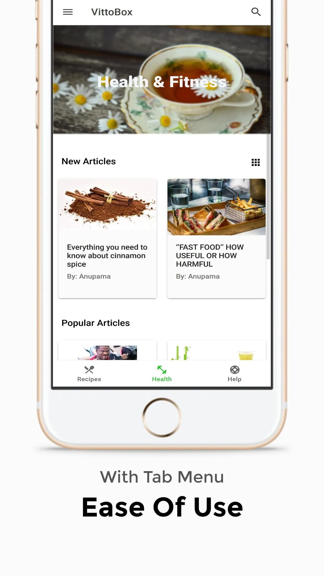 VittoBox: Food Recipes, Health | Indus Appstore | Screenshot