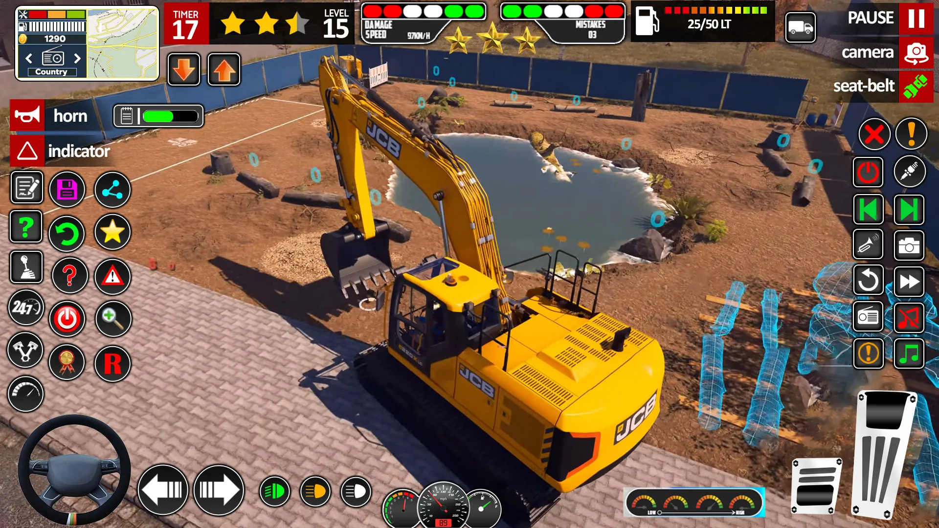 JCB Game Snow Excavator Games | Indus Appstore | Screenshot