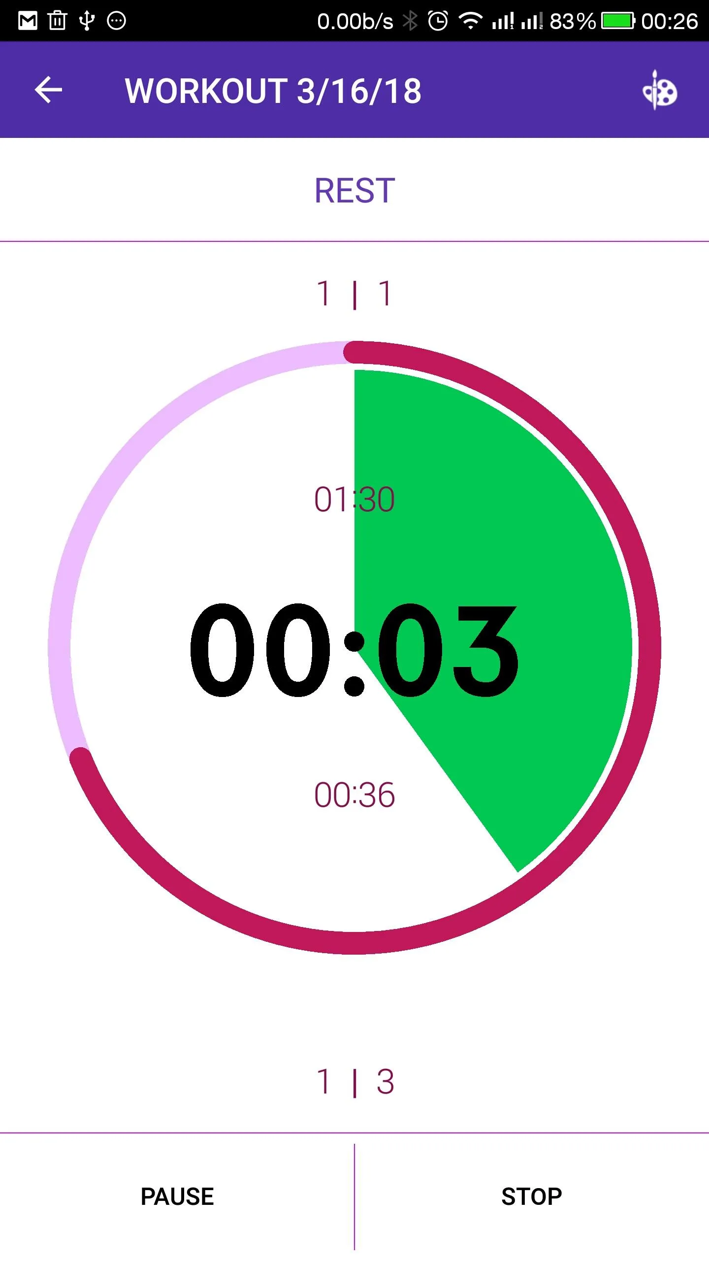 Tabata timer with music | Indus Appstore | Screenshot