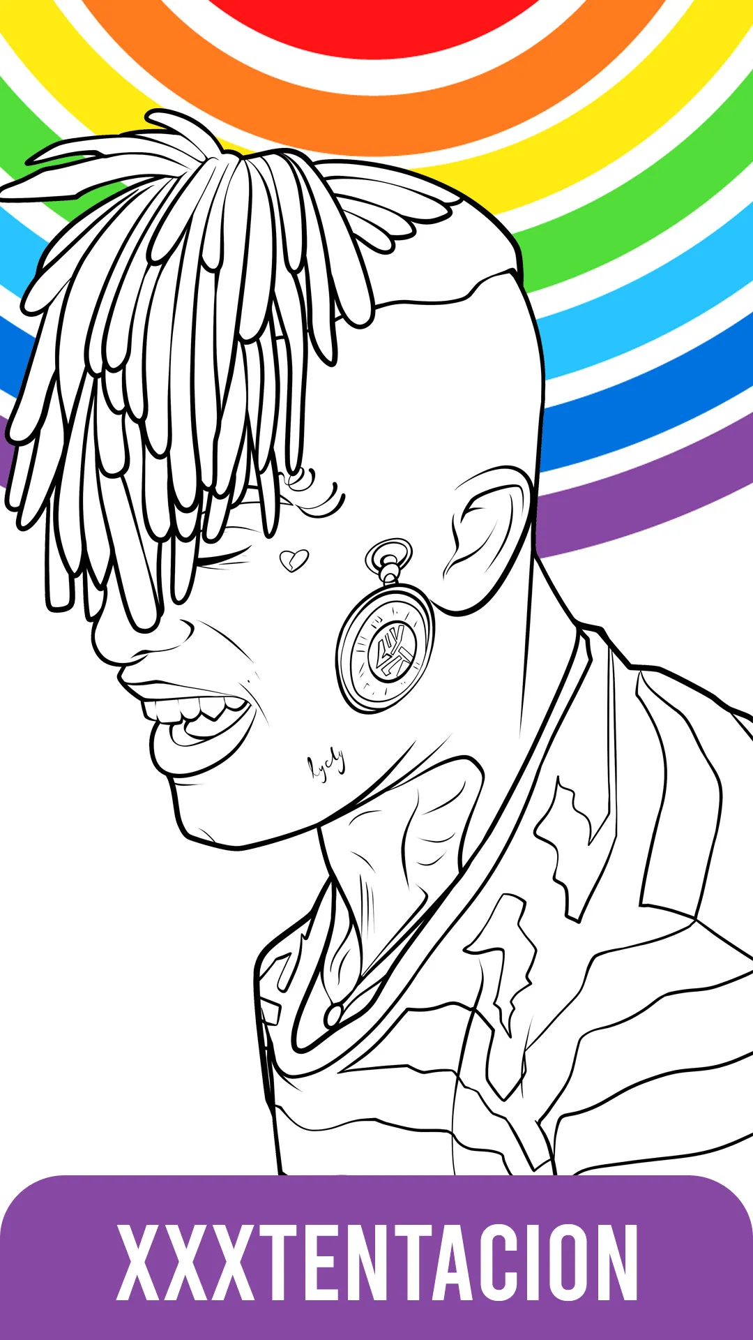 XXTentacion Coloring Book | Indus Appstore | Screenshot