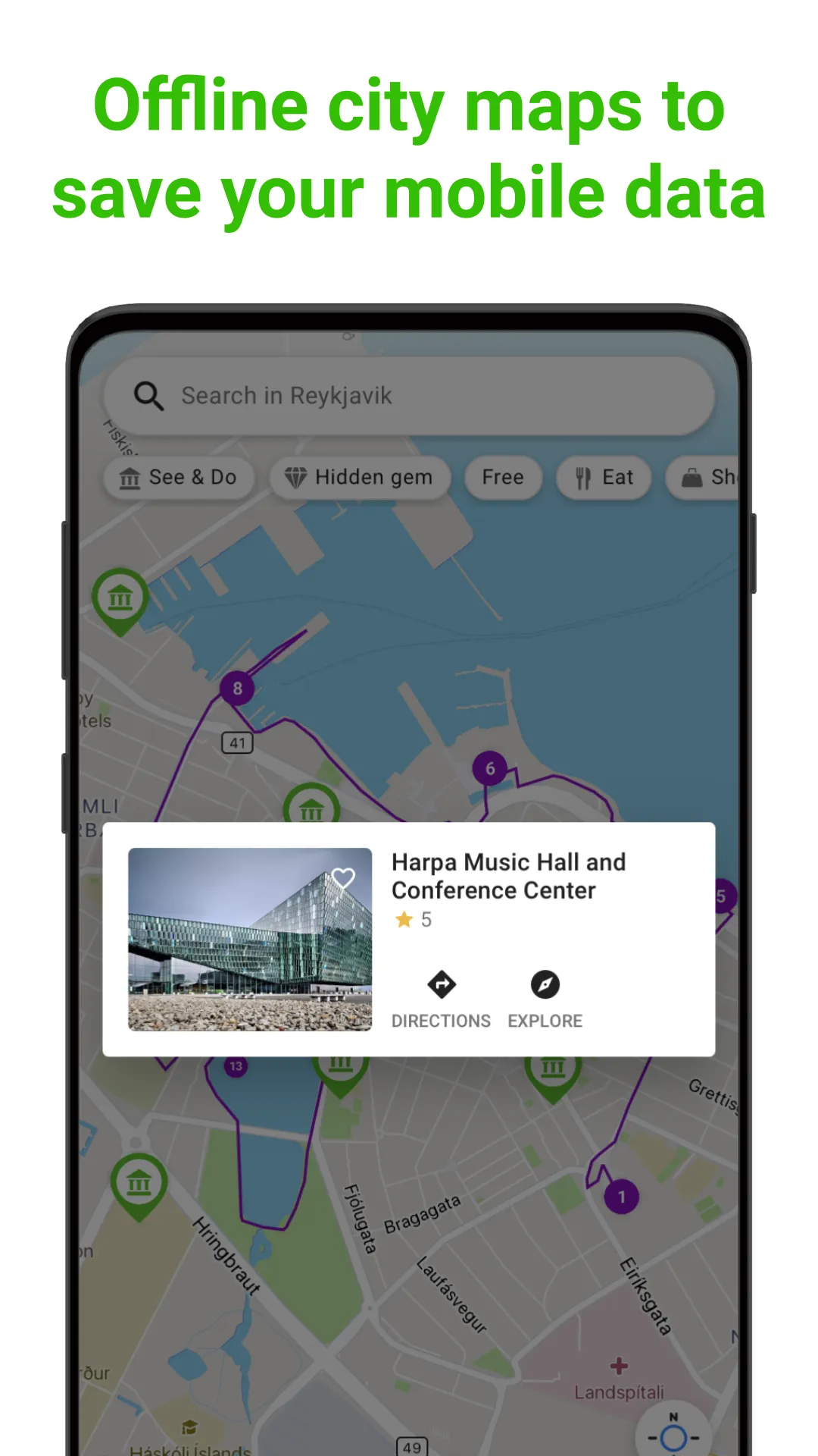 Reykjavik SmartGuide | Indus Appstore | Screenshot