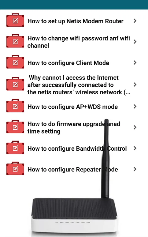 Netis Modem Guide | Indus Appstore | Screenshot