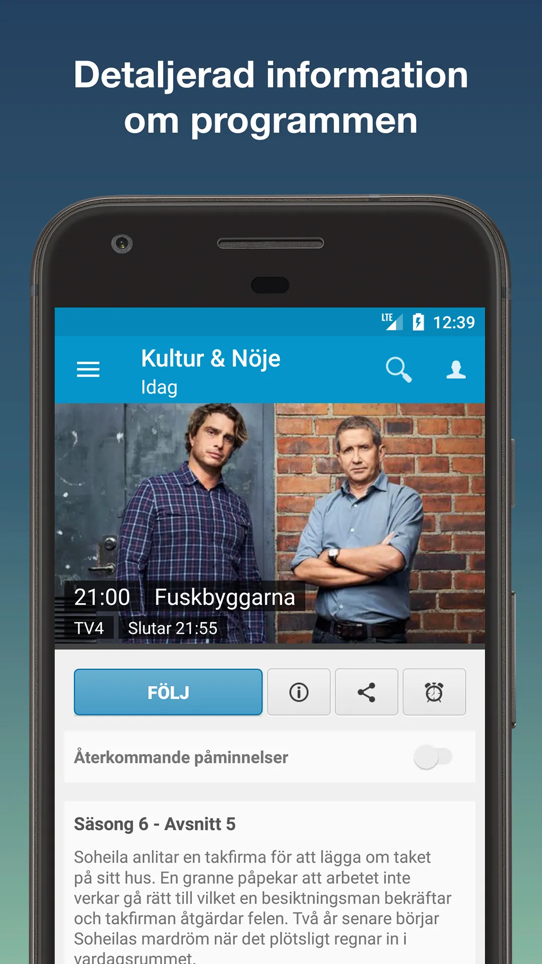 TV24.se - Svensk TV-tablå | Indus Appstore | Screenshot