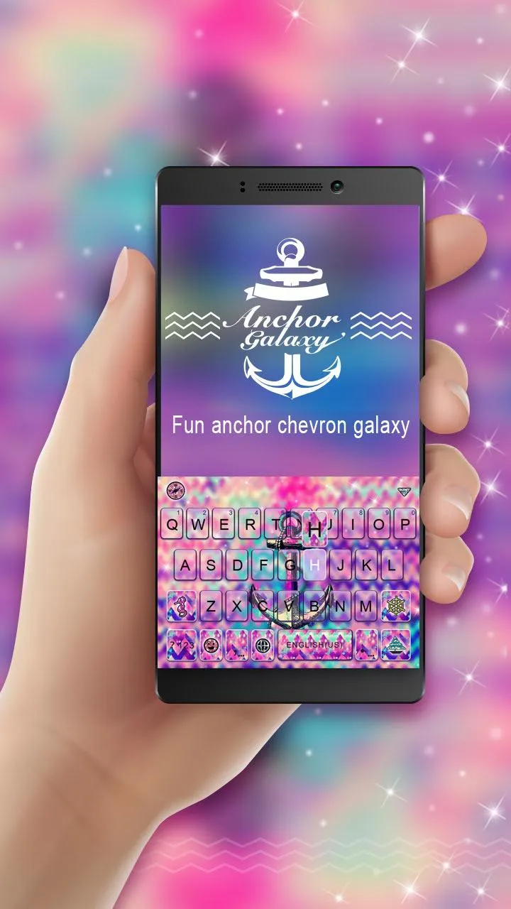 Anchor Galaxy Keyboard Theme | Indus Appstore | Screenshot