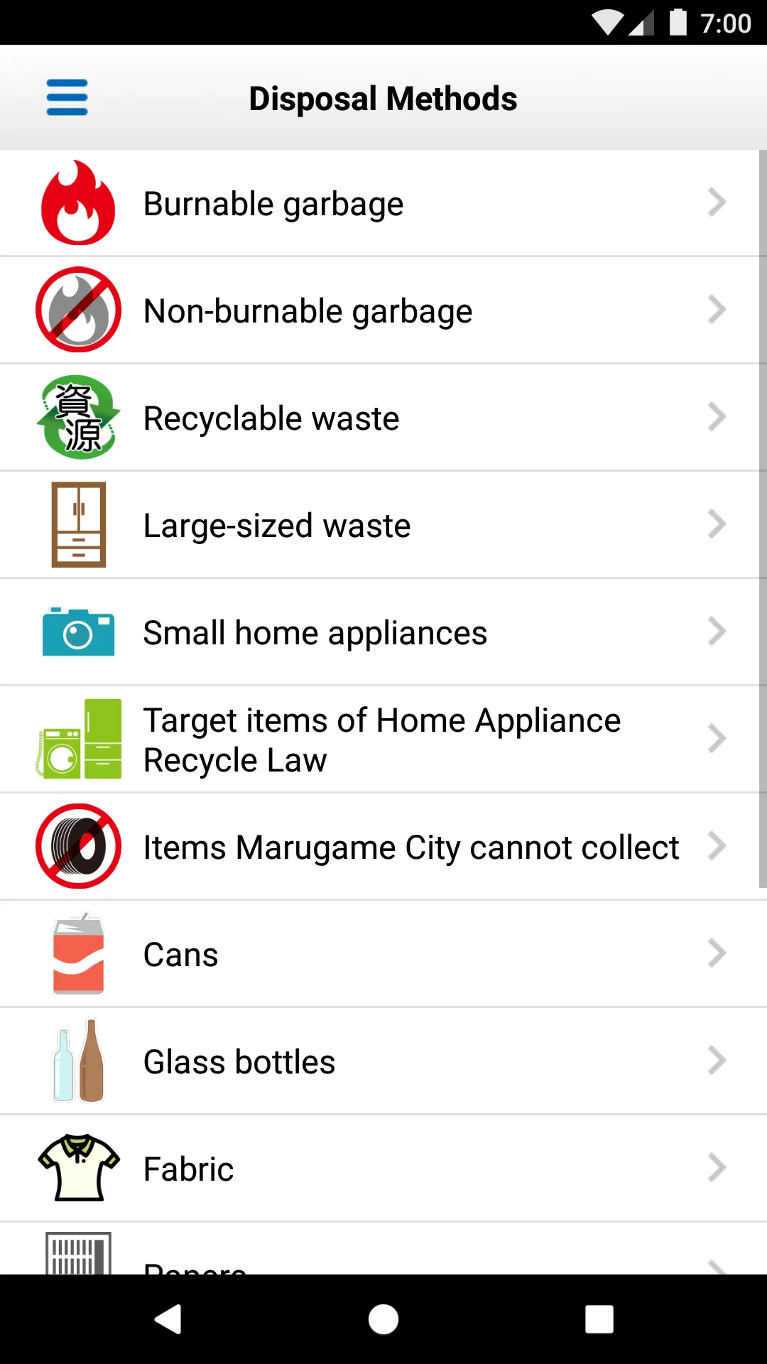 Marugame City Garbage App | Indus Appstore | Screenshot