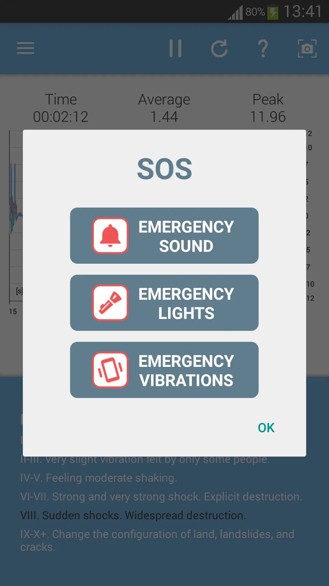 Vibration Meter | Indus Appstore | Screenshot