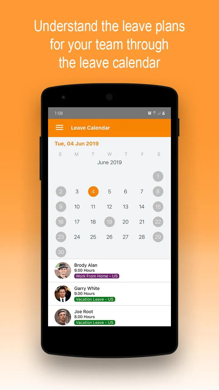 OrangeHRM Advanced | Indus Appstore | Screenshot