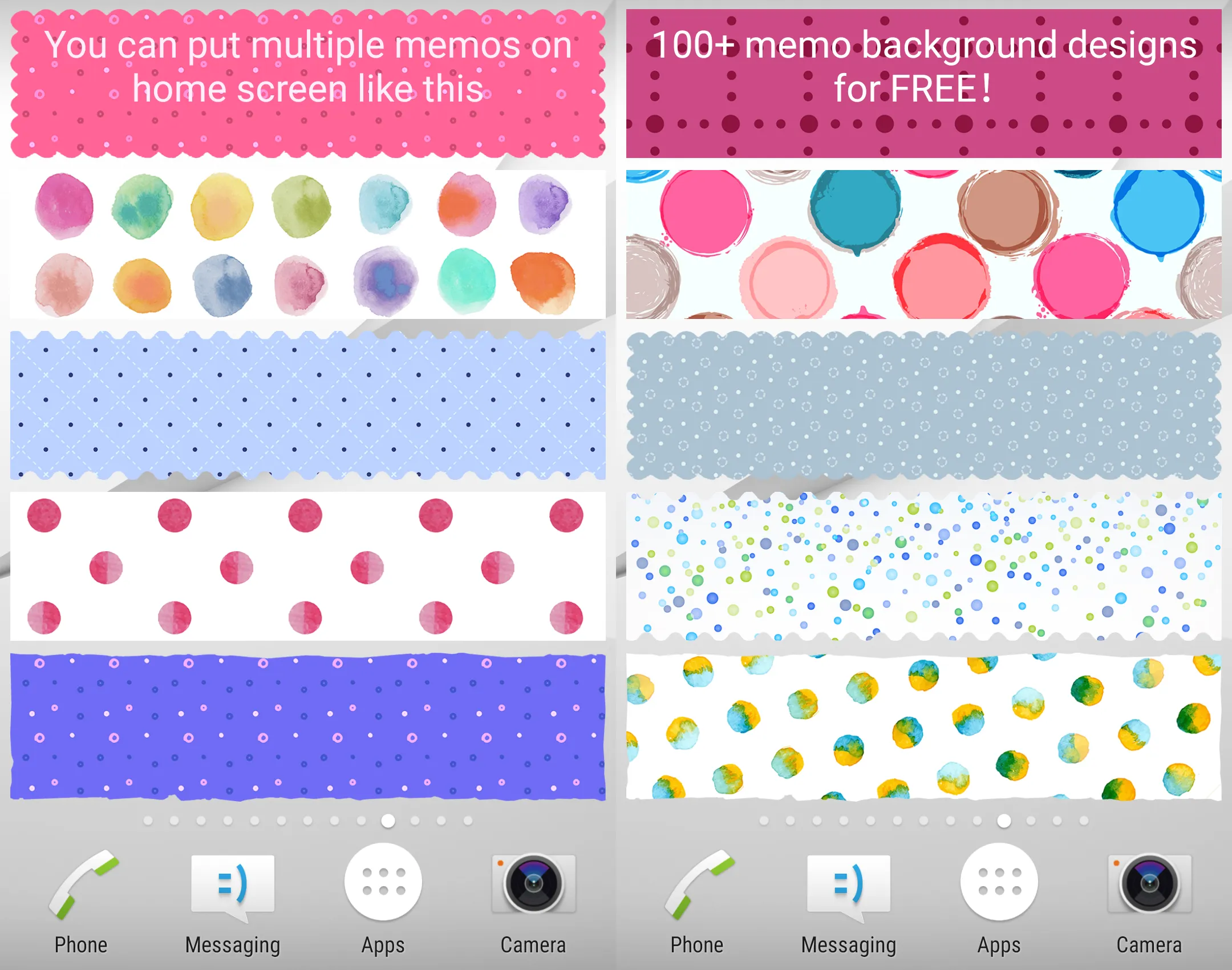 Sticky Memo Notepad *Dots* 3 | Indus Appstore | Screenshot