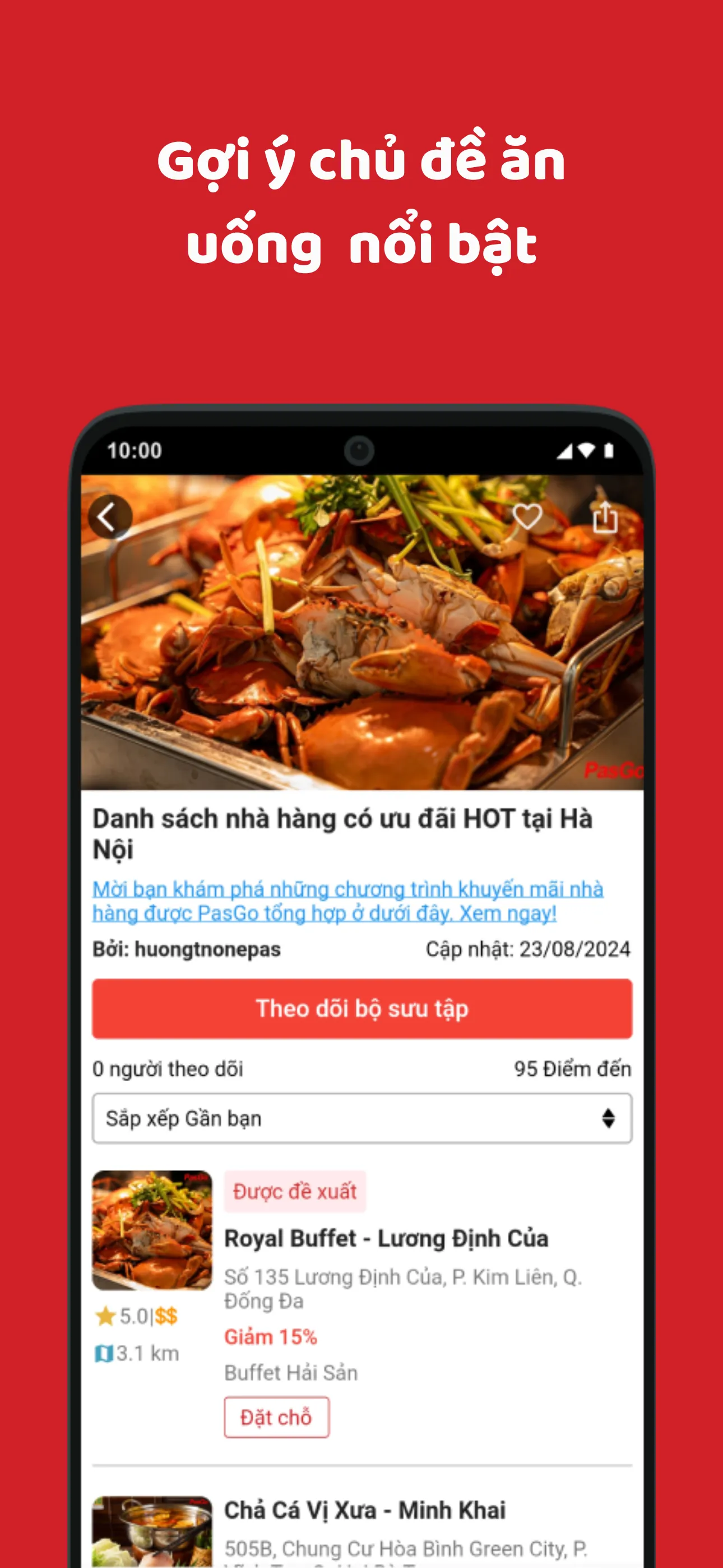 PasGo: Đặt bàn nhà hàng | Indus Appstore | Screenshot