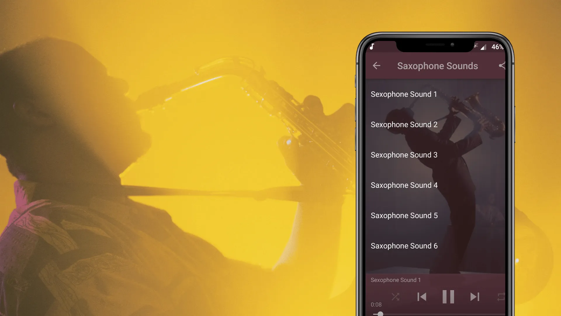 Saxophone Sounds | Indus Appstore | Screenshot