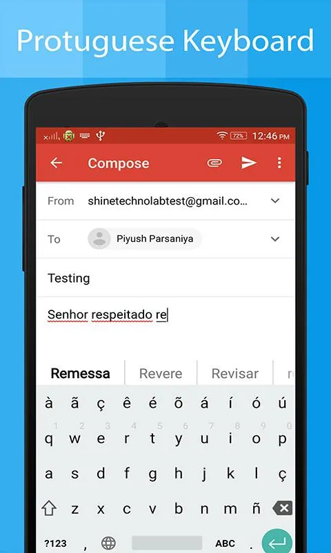 Portuguese Keyboard:Translator | Indus Appstore | Screenshot