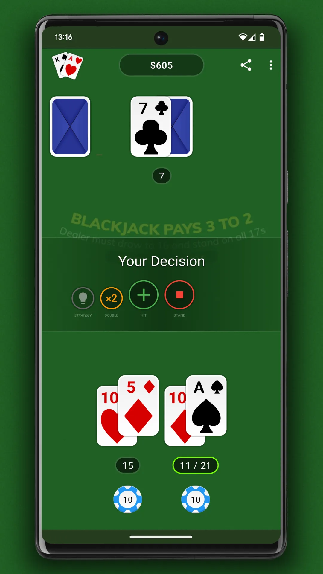 Blackjack | Indus Appstore | Screenshot